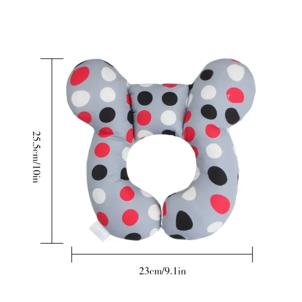 Coussin de protection pour la tête et le cou de siège de voiture Oreiller de soutien de cou doux Coussin de protection de la tête pour enfants en forme de U