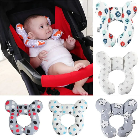Coussin de protection pour la tête et le cou de siège de voiture Oreiller de soutien de cou doux Coussin de protection de la tête pour enfants en forme de U