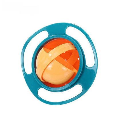 Kids Universal Gyro Bowl 360 Rotate Spill-Proof Practical Design Children Rotary Balance Solid Feeding Dishes Plate Tableware